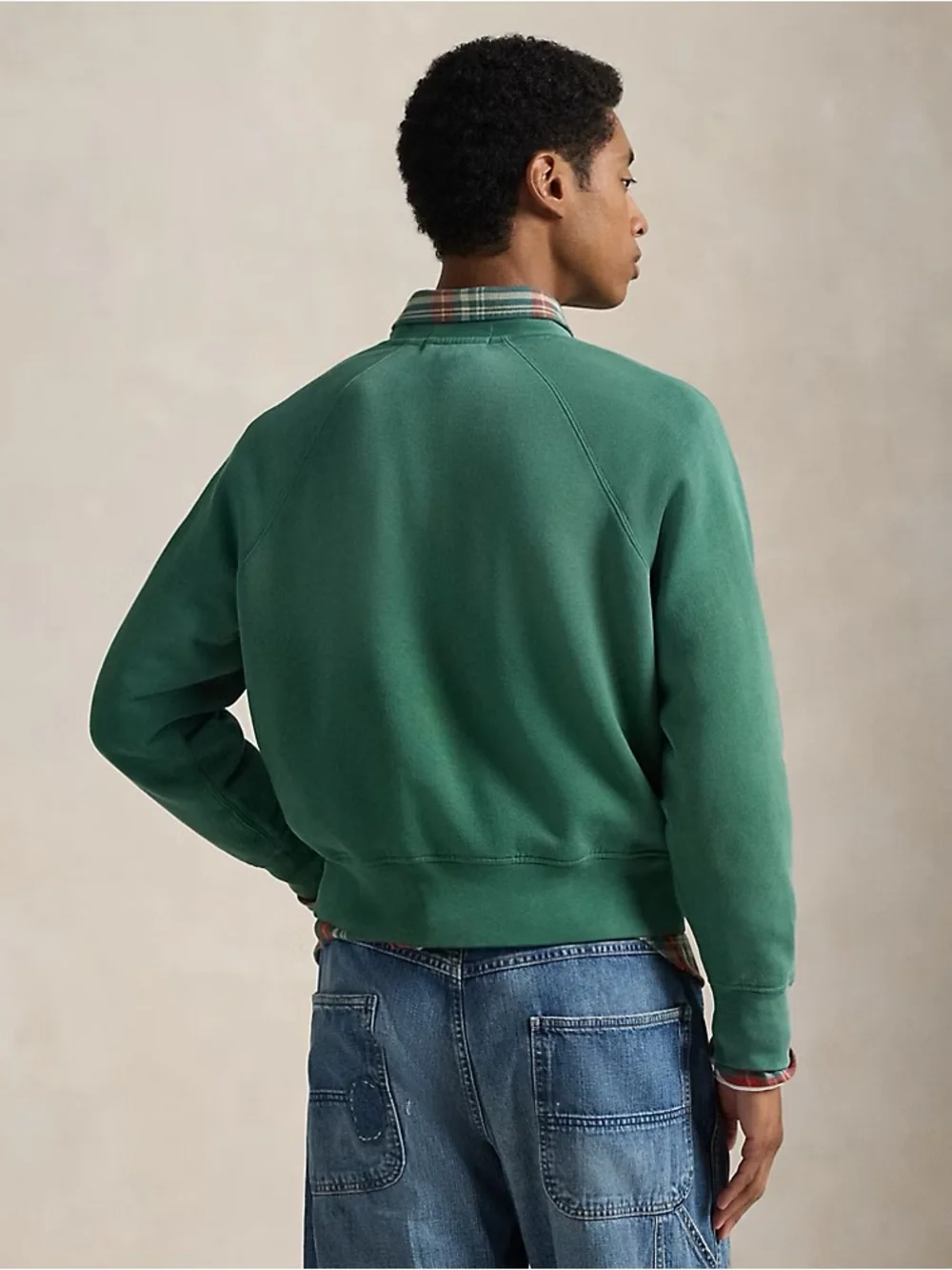 Polo Ralph Lauren Vintage Fit Fleece Logo Sweatshirt Men’s Size XL Antique Green